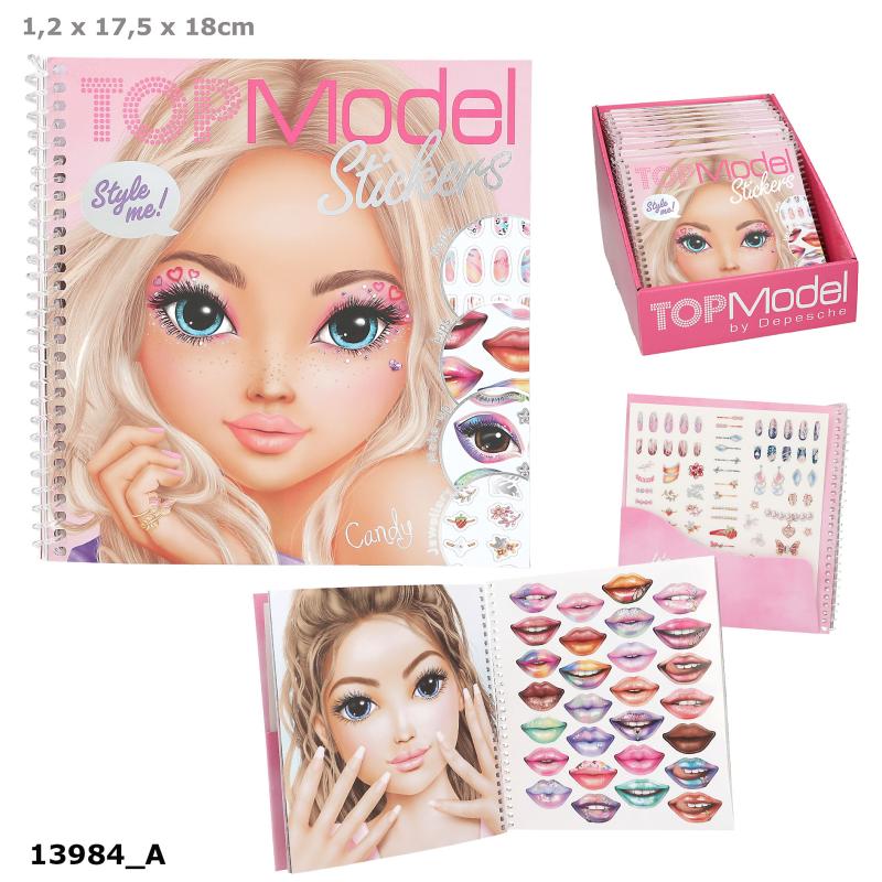 TOPMODEL DRESS ME UP FACE STICKERSBOK