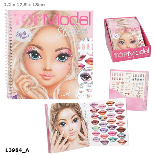 TOPMODEL DRESS ME UP FACE STICKERSBOK