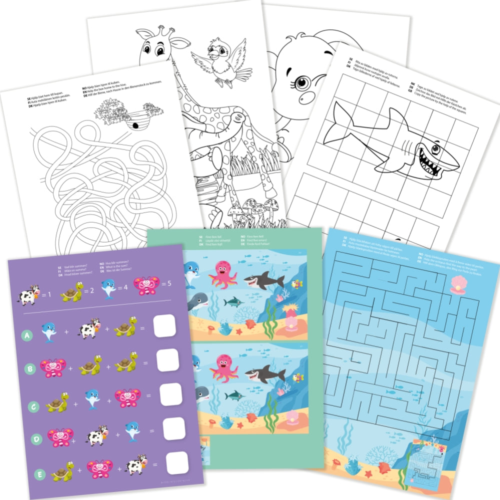 AKTIVITETSBOK GULLIGA DJUR FSC®