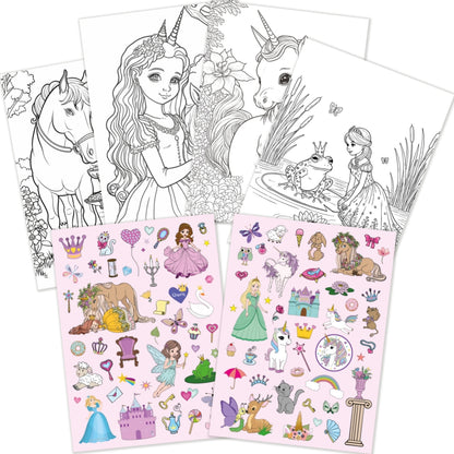 MÅLARBOK SAGOVÄRLD M STICKERS FSC®