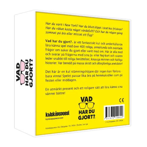 KYLSKÅPSPOESI - VAD HAR DU GJORT